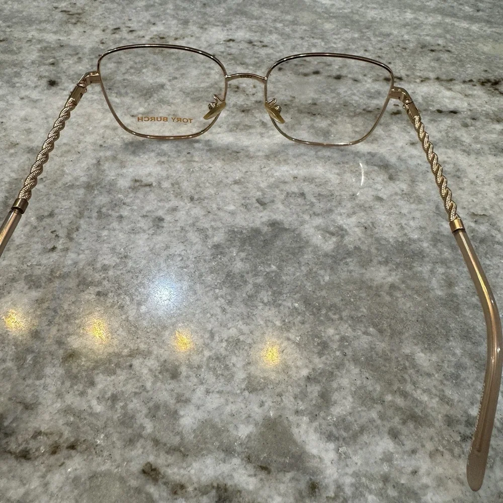 Tory Burch Eyeglasses, Frames Only, TY 1077 3340, 51-17-140,Metal,Pink/Rose Gold